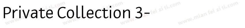 Private Collection 3字体转换